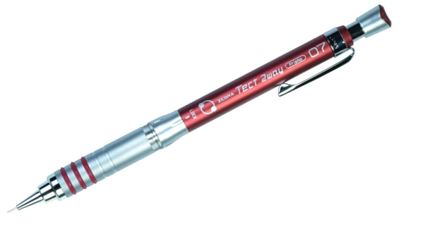 Zebra Zensations Tect 2Way 1000 Technical Pencil 0.7mm - Red