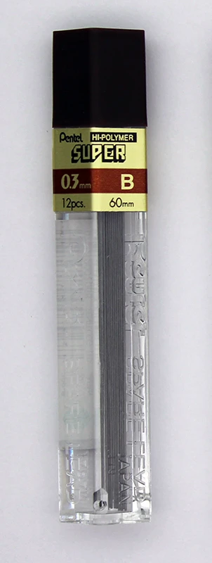 Pentel Super Hi-Polymer Lead 0.3mm - B