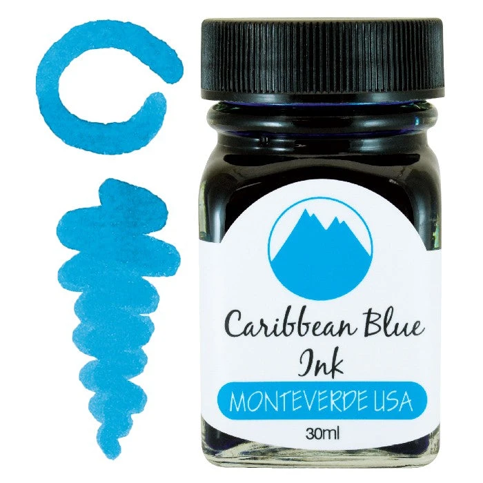 Monteverde Caribbean Blue Ink - 30ml Bottle