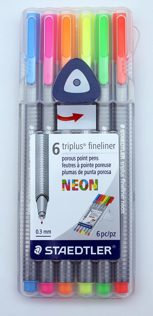 Staedtler Triplus Fineliner - Neon - 6 Pack