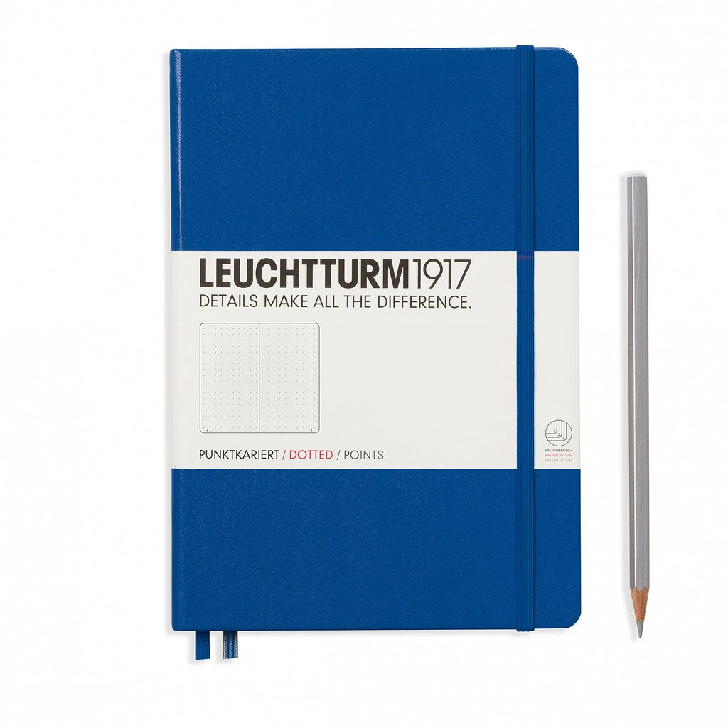 Leuchtturm1917 Medium A5 Notebook, Royal Blue - Dot Grid