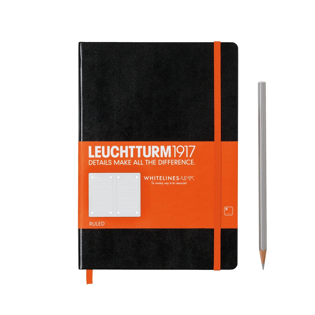 Leuchtturm1917 - Whitelines Hardcover Notebook - Medium (A5) - Lined