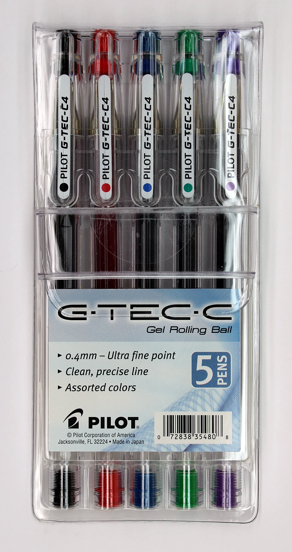 Pilot G-Tec-C4 .04mm - 5 Pack