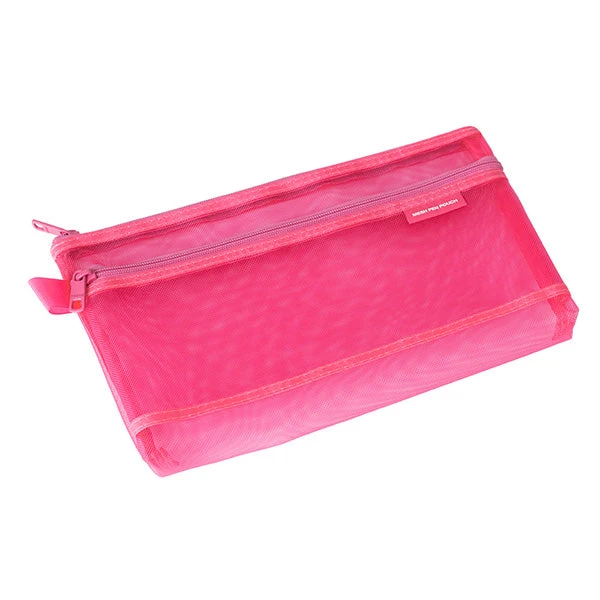 Midori Mesh Pen Pouch - Pink