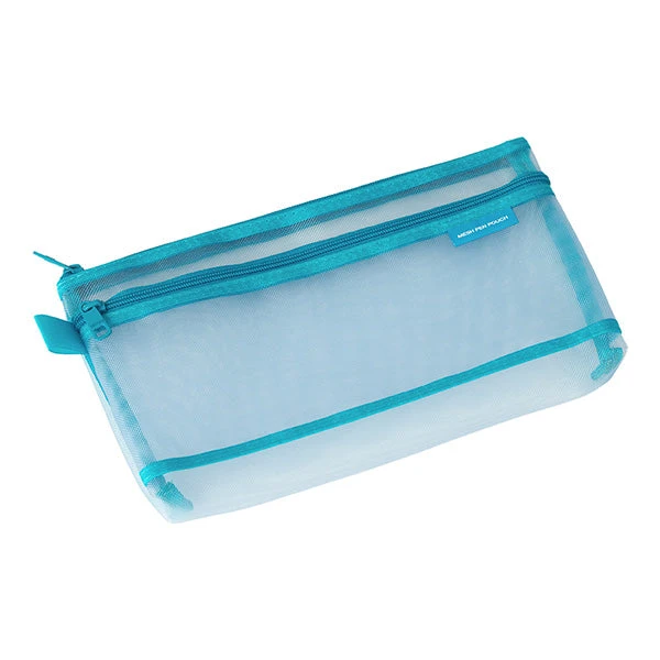 Midori Mesh Pen Pouch - Blue