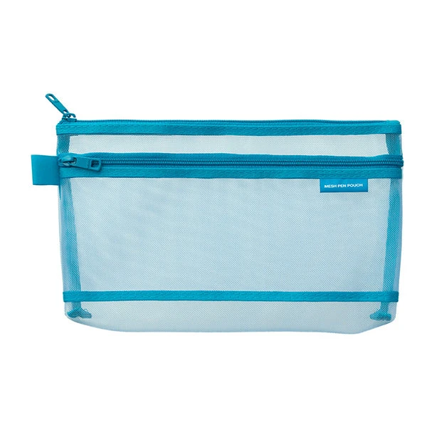 Midori Mesh Pen Pouch - Blue