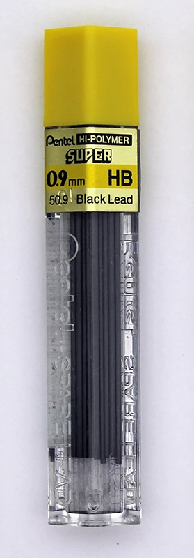 Pentel Super Hi-Polymer Lead 0.9mm - HB
