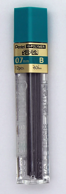 Pentel Super Hi-Polymer Lead 0.7mm - B