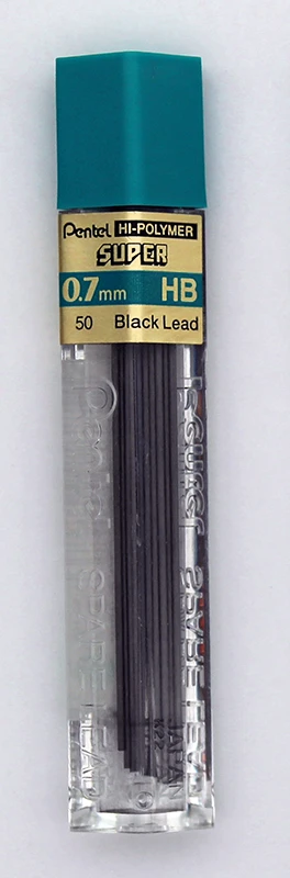 Pentel Super Hi-Polymer Lead 0.7mm - HB