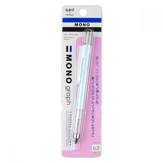 Tombow MONO Graph Mechanical Pencil, Pastel, Ice Blue