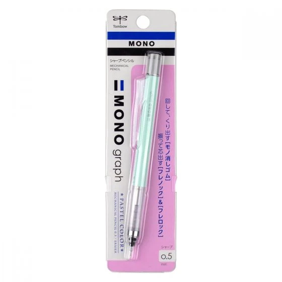 Tombow MONO Graph Mechanical Pencil, Pastel, Mint Green
