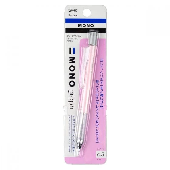 Tombow MONO Graph Mechanical Pencil, Pastel, Coral Pink