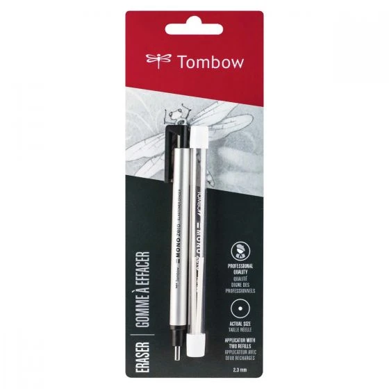 Tombow MONO Zero Round Eraser with Refill