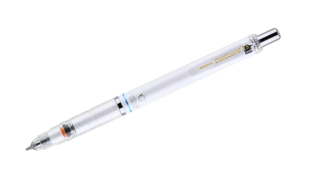 Zebra DelGuard Mechanical Pencil 0.5 with Bonus Lead - White