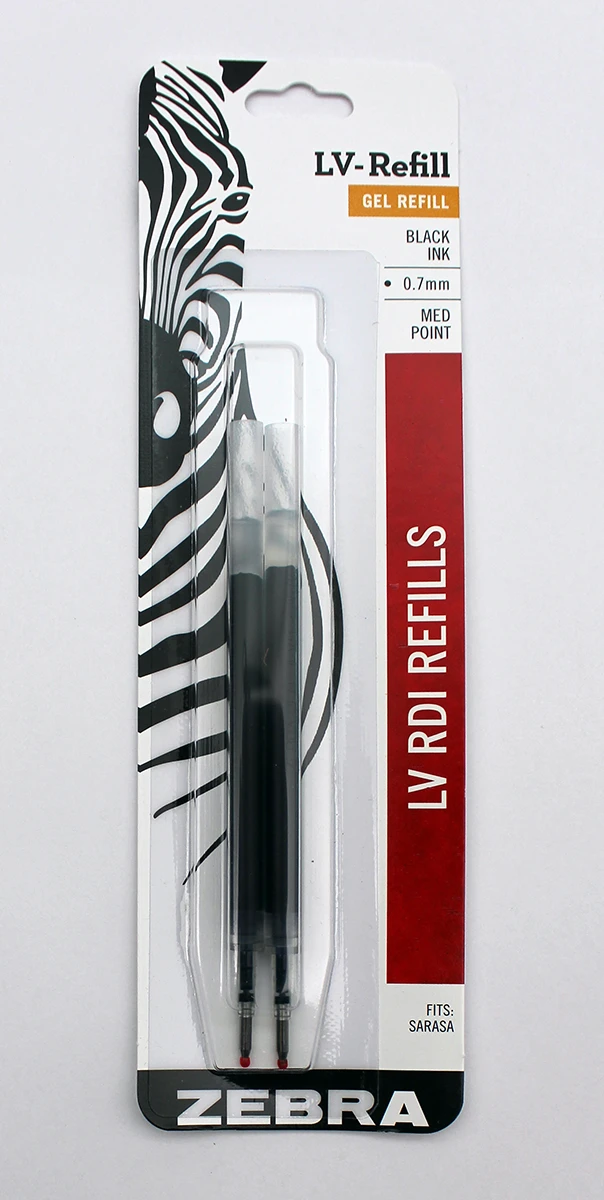 Zebra G-350 & Sarasa RDI LV/JF-Refill 0.7mm Black - 2Pack