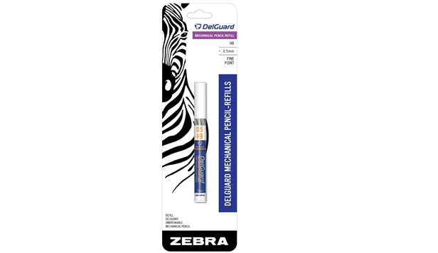 Zebra DelGuard Mechanical Pencil Lead Refill 0.5mm - 12 Piece