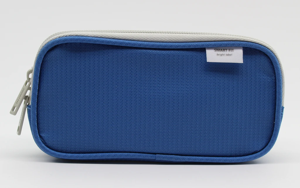 Lihit Lab Smart Fit Double Pen Case Small - Blue