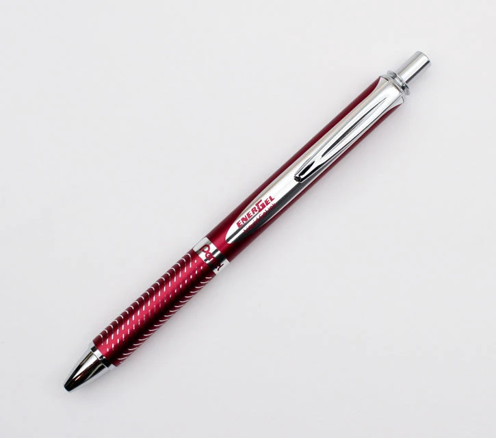 Pentel EnerGel Alloy Retractable- Red