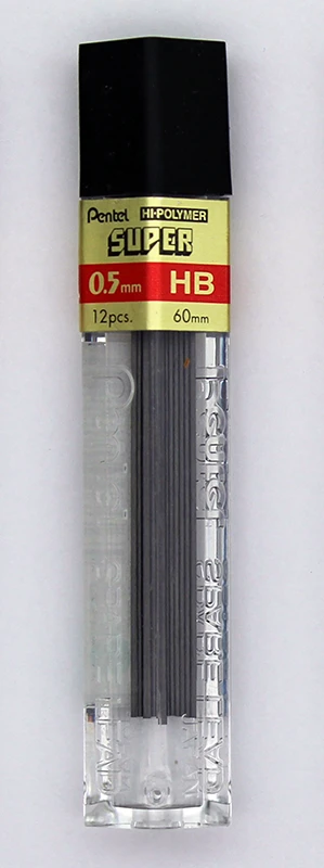 Pentel Super Hi-Polymer Lead 0.5mm - HB