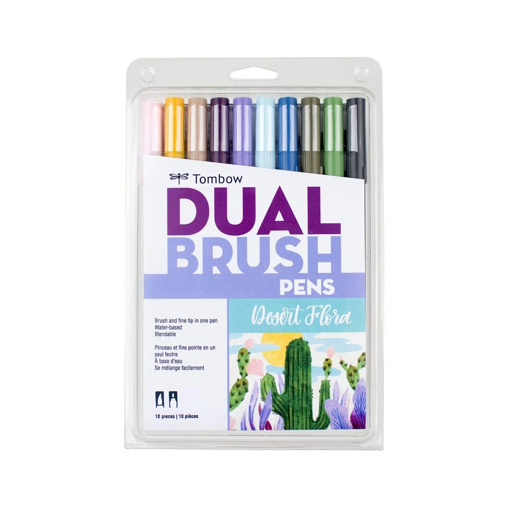 Tombow Limited Edition Dual Brush Pen Set, Desert Flora - 10 Pack
