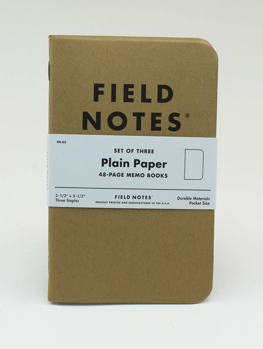 Field Notes Notebook - Original - Plain
