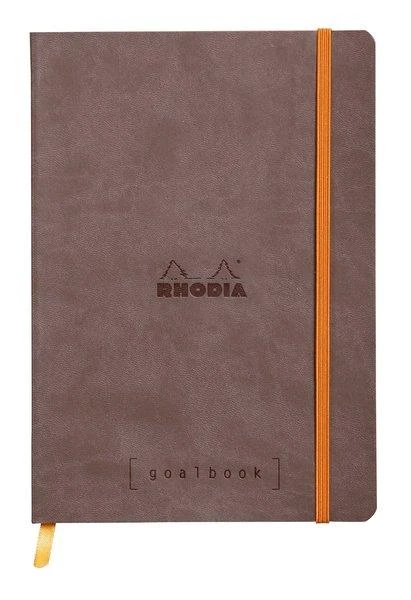 Rhodia A5 Goal Book, Chocolate, Dot Grid 120 Sheets - 5 ½ x 8 ¼