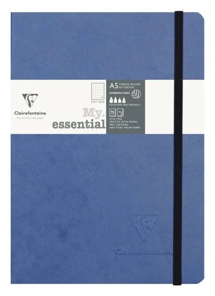 Clairefontaine My Essential Notebook Dot Grid A5 - Blue
