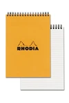 Rhodia Classic Notepads Top Wirebound 6x8-¼ Lined Orange