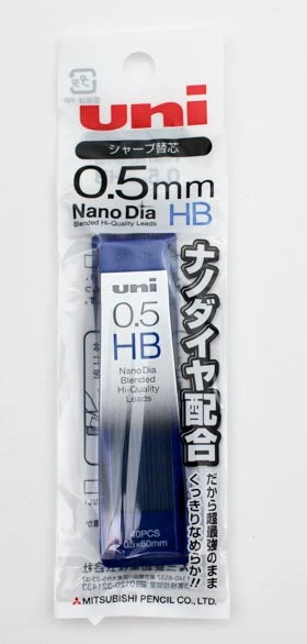 Uni NanoDia Mechanical Pencil Refill 0.5mm - HB