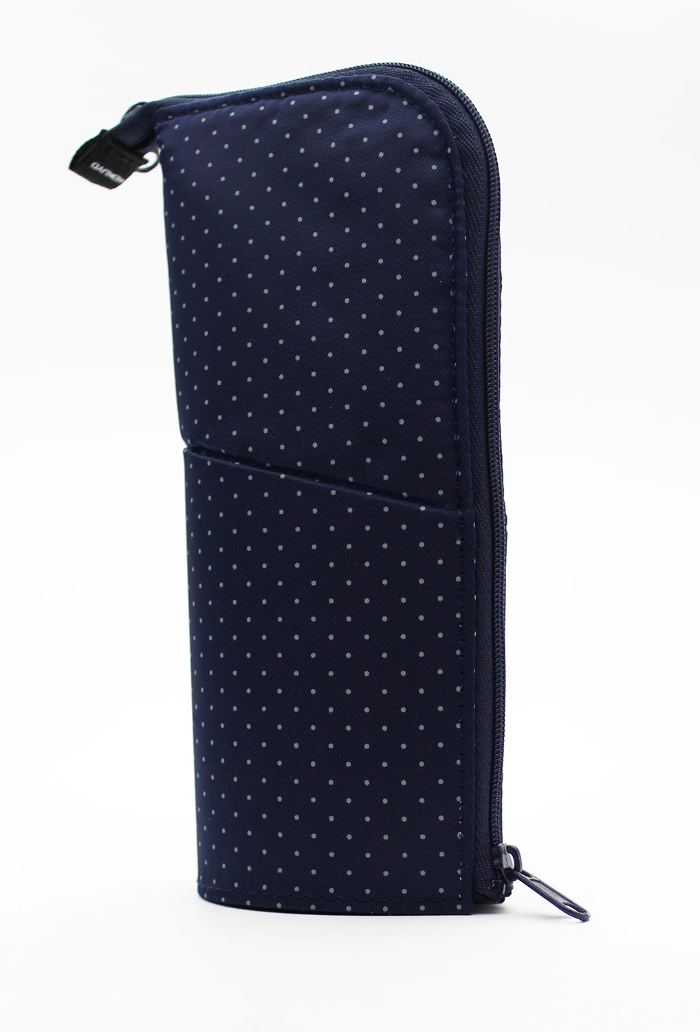 Kokuyo NeoCritz Pencil Case - Navy Polka Dot