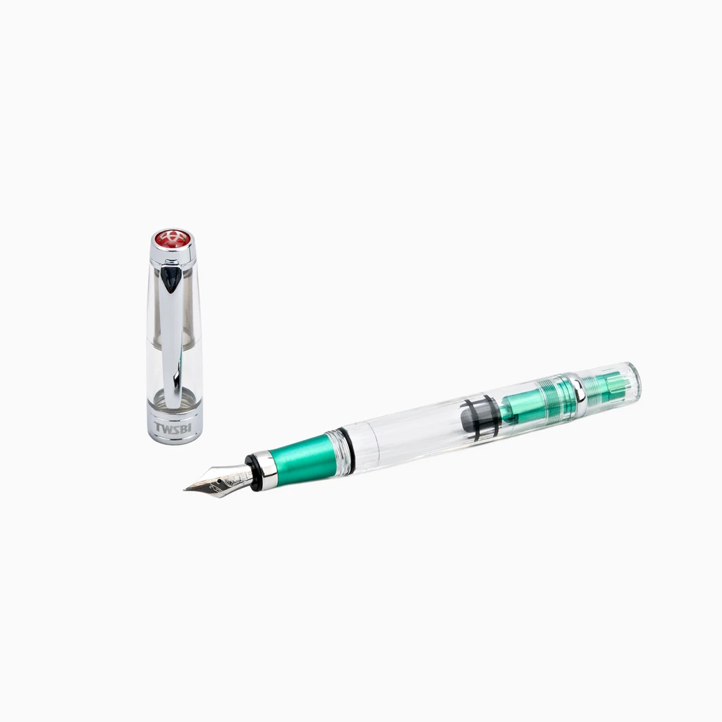 TWSBI Diamond 580AL Emerald Green Fountain Pen - Extra Fine