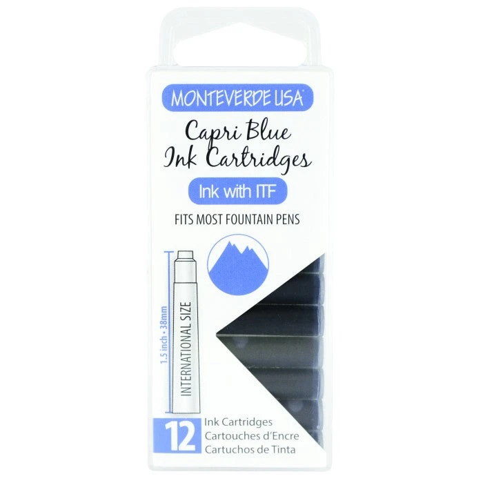 Monteverde Capri Blue Ink - Cartridges