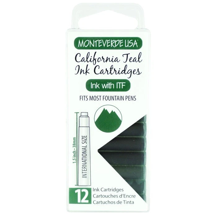 Monteverde California Teal Ink - Cartridges