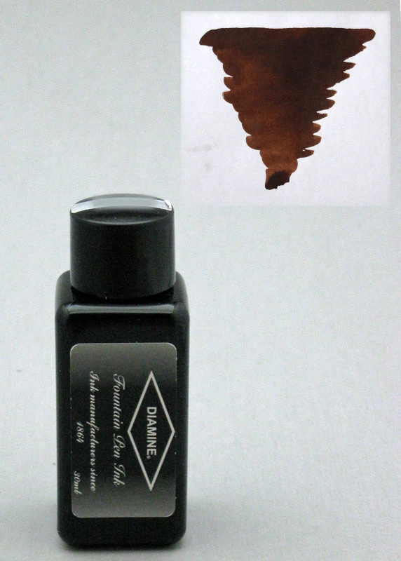 Diamine Chocolate Brown Ink - 30ml Bottle