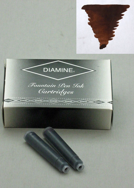 Diamine Chocolate Brown Ink - Cartridges
