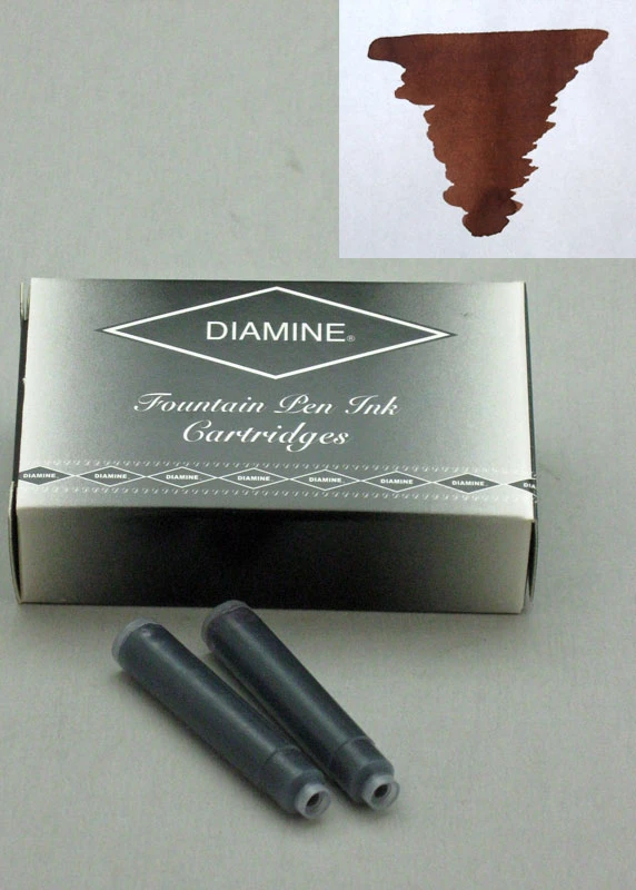 Diamine Saddle Brown Ink - Cartridges