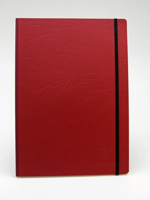 Clairefontaine Basic Notebooks Side Clothbound 8 ¼ x 11 ¾ - Red Cover