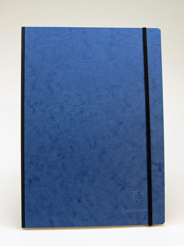 Clairefontaine Basic Notebooks Side Clothbound 8 ¼ x 11 ¾ - Blue Cover