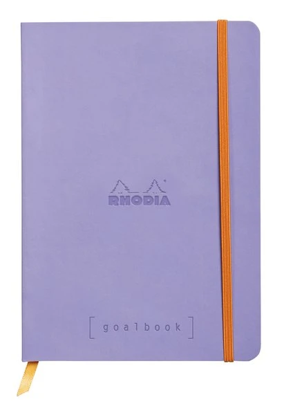 Rhodia A5 Goal Book, Iris, Dot Grid 120 Sheets - 5 ½ x 8 ¼